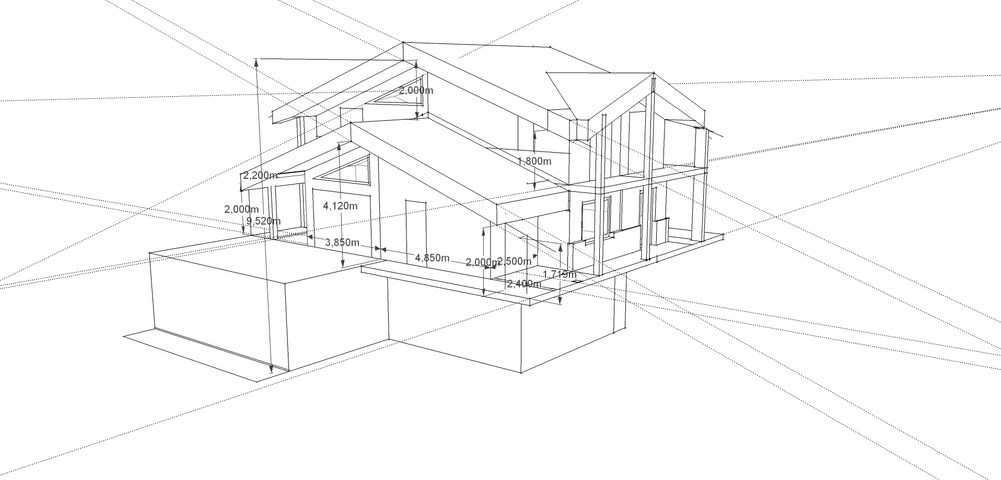 travaux construction chalet neuf etudes conception projet plans architecte permis de construire chiffrage estimation travaux Savoie 