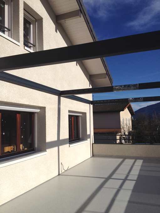 terrasse resine et pergola