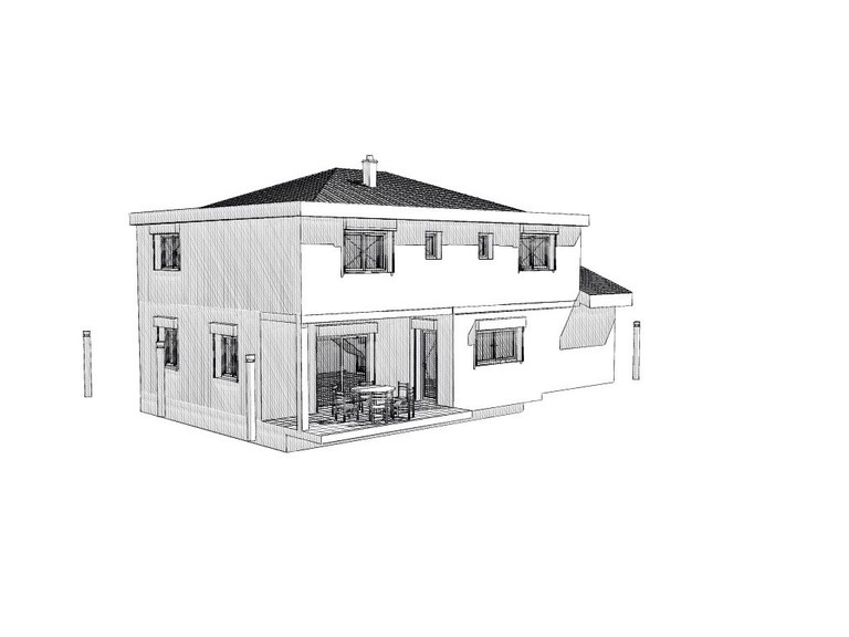 Construction neuve maison villa moderne permis de construire plans projet Conception Annecy