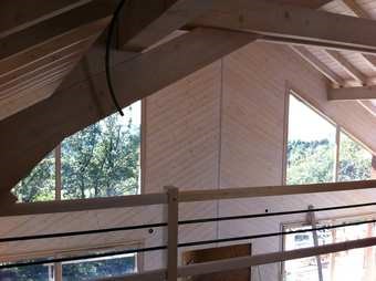 Construction neuve chalet économe en énergie Maitrise d'oeuvre conception Plans Permis de construire Devis estimation Suivi des travaux Architecte d'intérieur Haute savoie Chablais genevois 