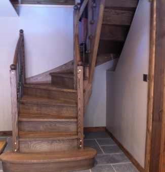 Escalier rénové Projet suivi de chantier