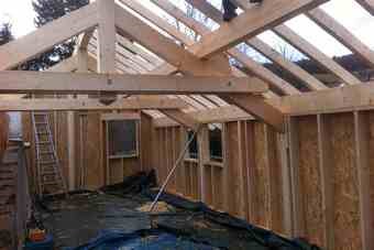 Agrandissement chalet en ossature bois Annecy Pringy