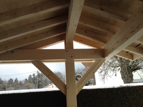 Abri voiture charpente travaux neufs